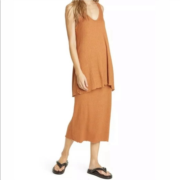 FREE PEOPLE Beach Panama 2 pcs Set in Rust